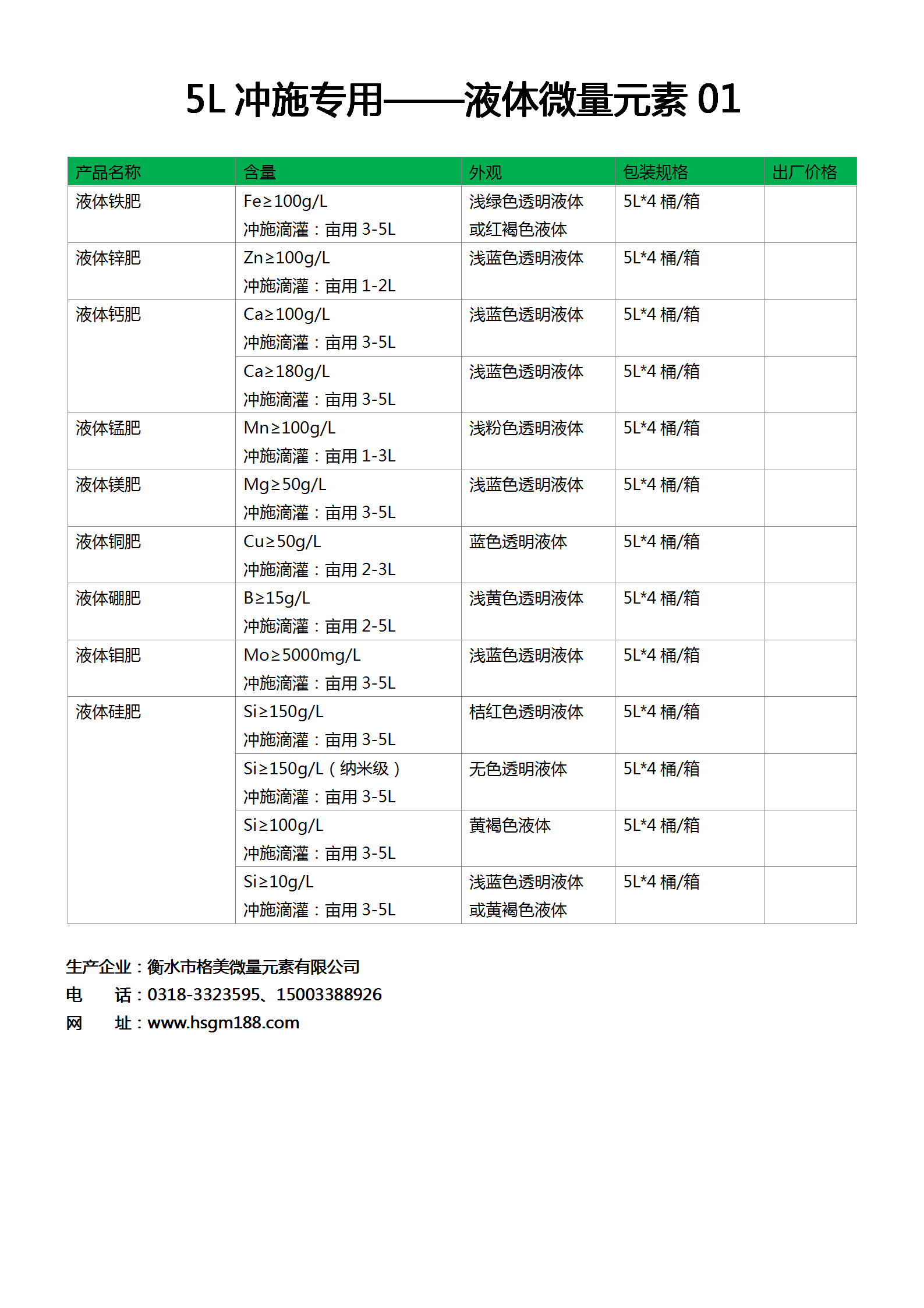 液體肥料（4）